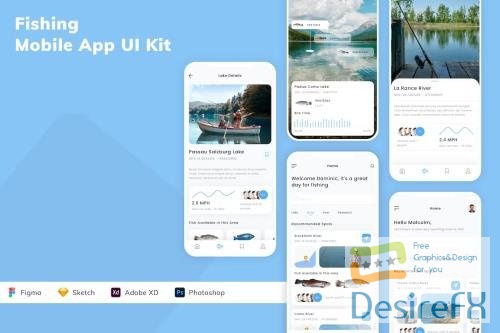 Fishing Mobile App UI Kit