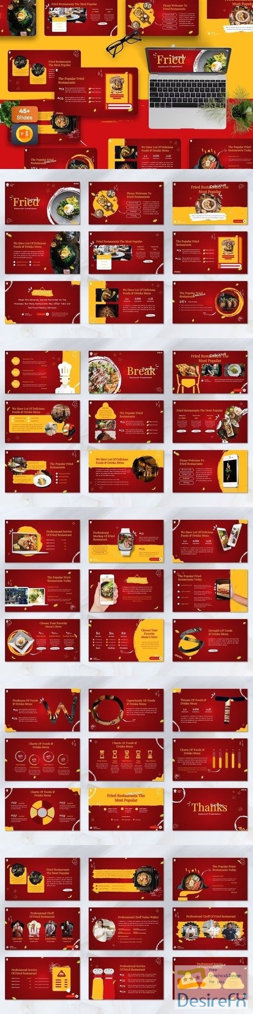 Fried - Food Restaurant Powerpoint Templates