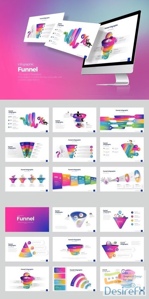 Funnel infographic PowerPoint