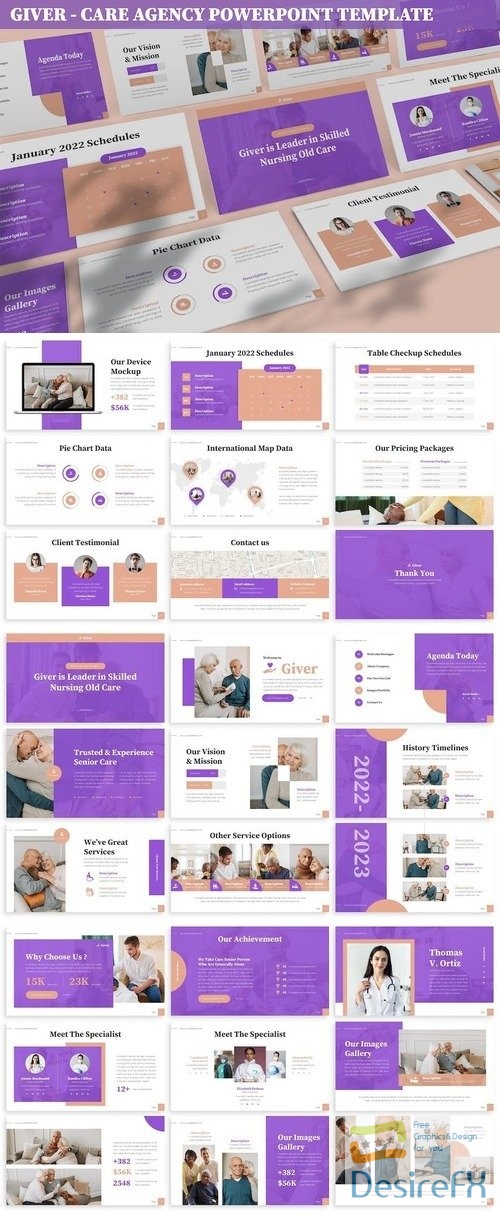 Giver - Nursing Home Powerpoint Template