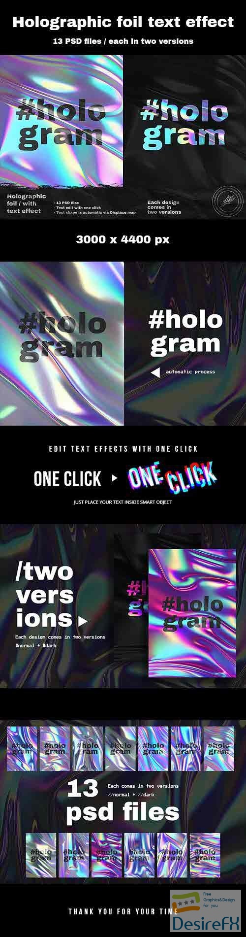 Holographic Foil with Text Effect Vol 2 - 44226804