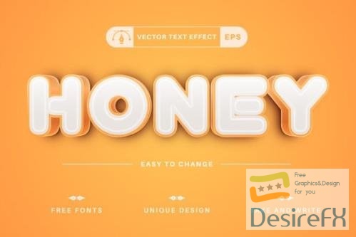Honey - Editable Text Effect - 15412764