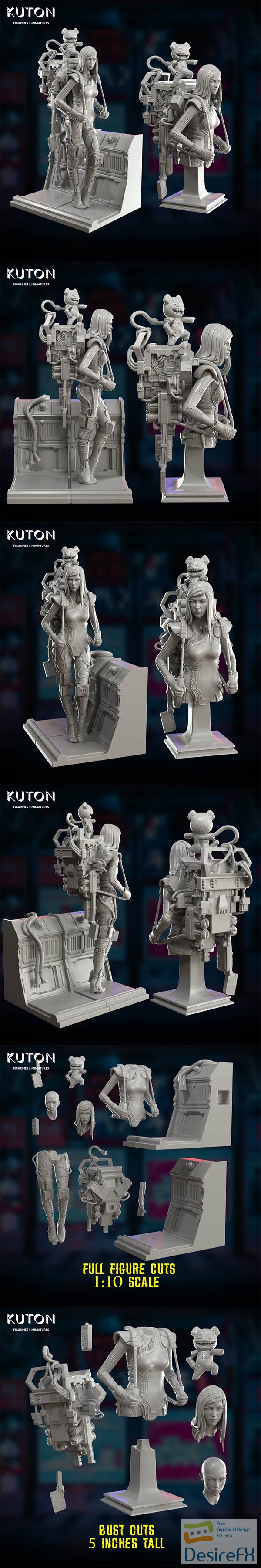 KUTON – Lu and Vega – 3D Print