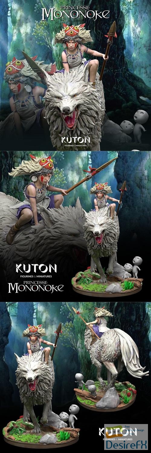 KUTON - Princess Mononoke  3D Print