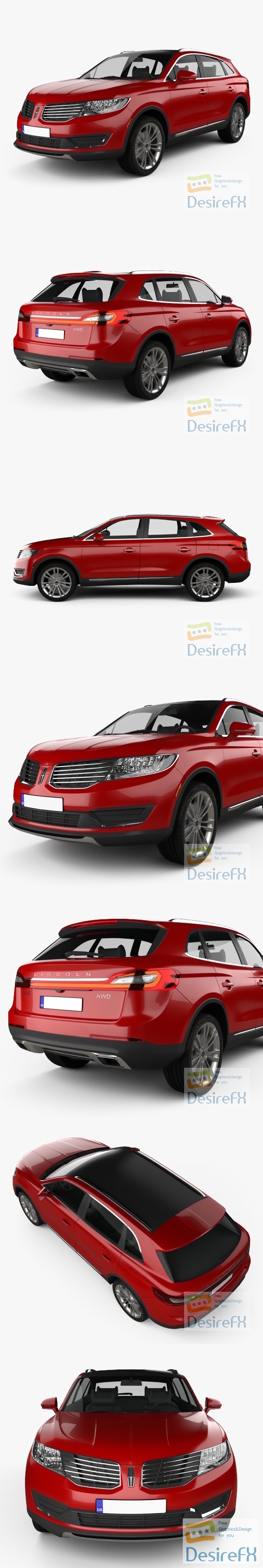 Lincoln MKX 2019 3D Model