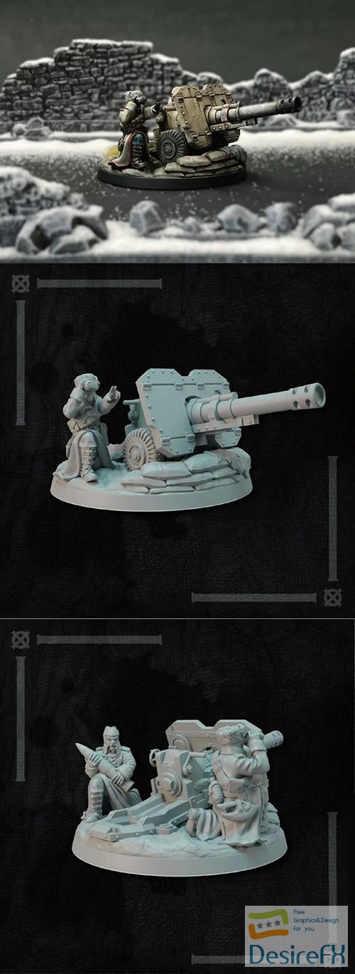 Lore Miniatures – Altirvun Heavy Weapons Team 3D Print Model