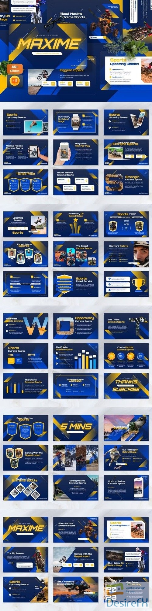Maxime - Sports Powerpoint Templates