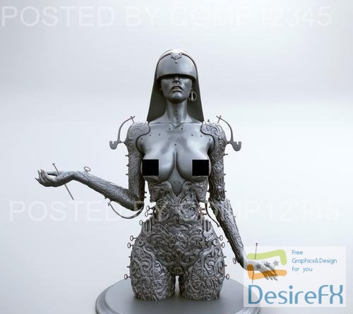 Mekanika Trubite (Technofantasy Doll) 3D Print