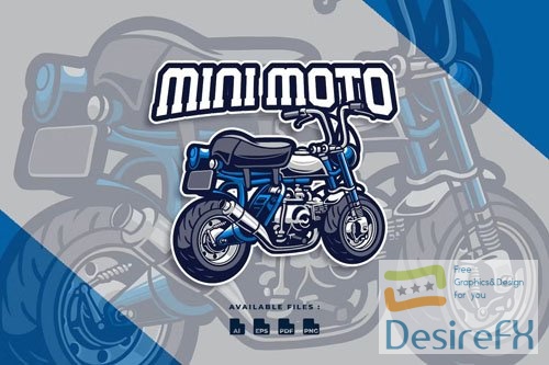 Mini Bike Motorcycle Automotive Logo vol 2 design