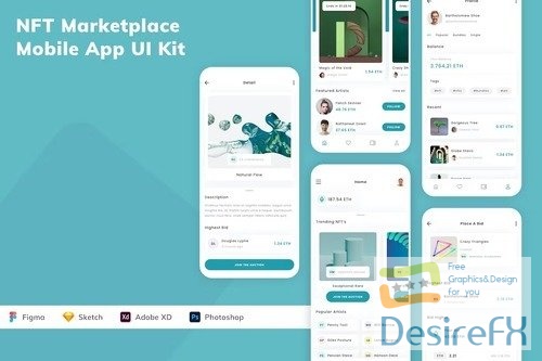 NFT Marketplace Mobile App UI Kit