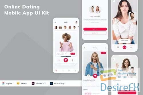 Online Dating Mobile App UI Kit