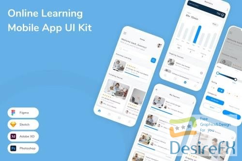 Online Learning Mobile App UI Kit