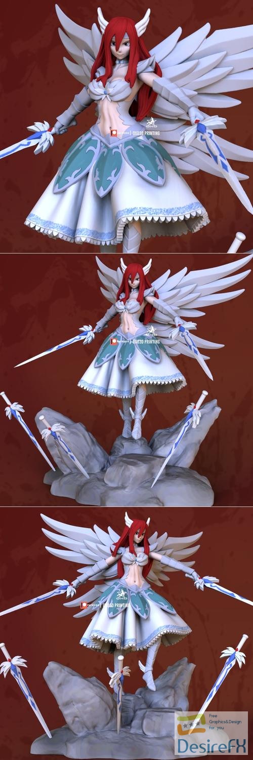 OXO3D - Fairy Tail - Erza Scarlet  3D Print