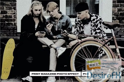Print Magazine Photo Effect - Q97C4GZ