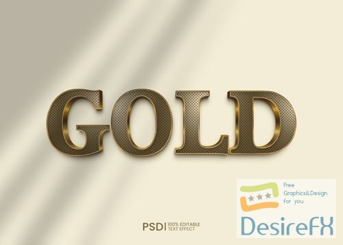 PSD luxury gold text style effect