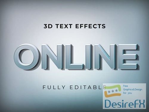 Psd online creative editable text effect design