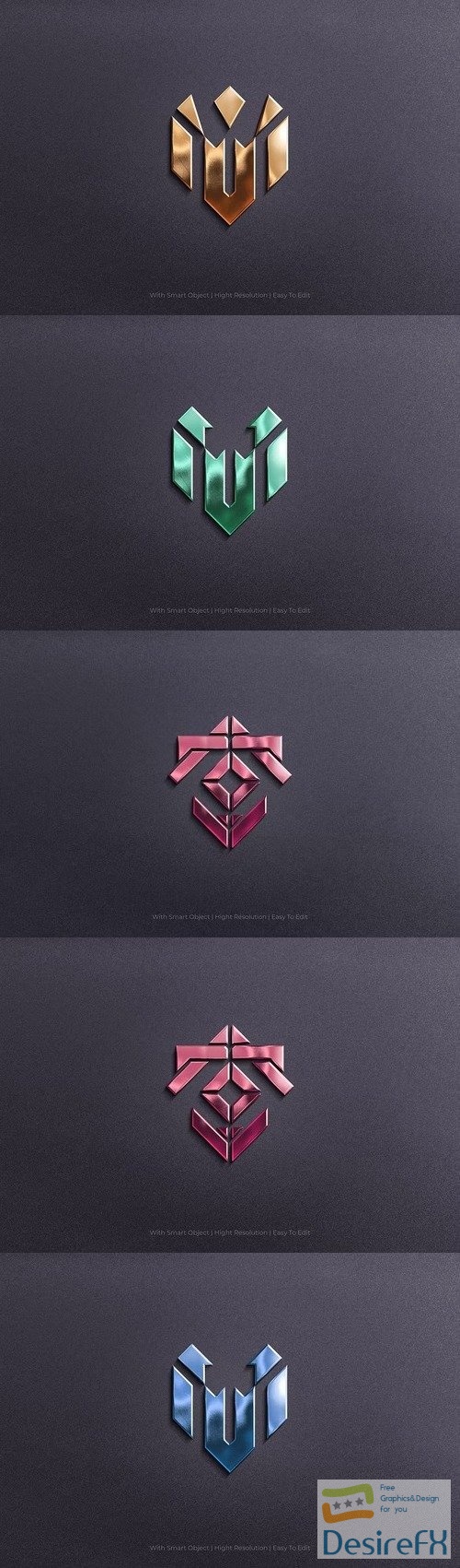 Realistic Mockup Logo - 3D Branded Emblem Effect