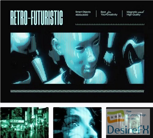 Retro-Futuristic Photo Effect - 14483567