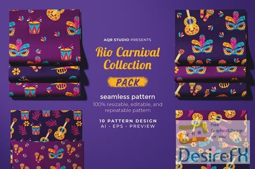 Rio Carnival Collection - Seamless Pattern