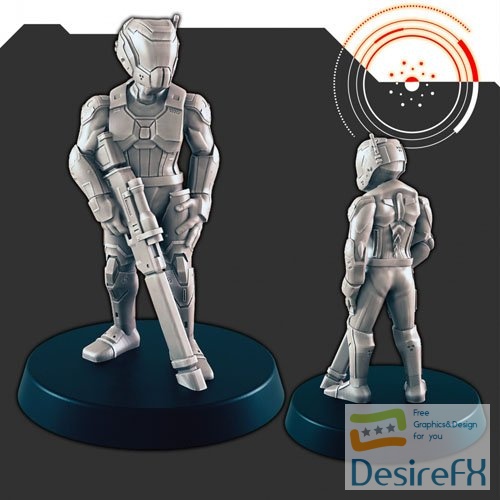Sci-Fi Alliance Patrol 2 3D Print Model