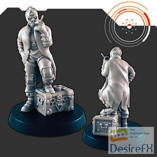 Sci-Fi Dock Worker 1 3D Print Model