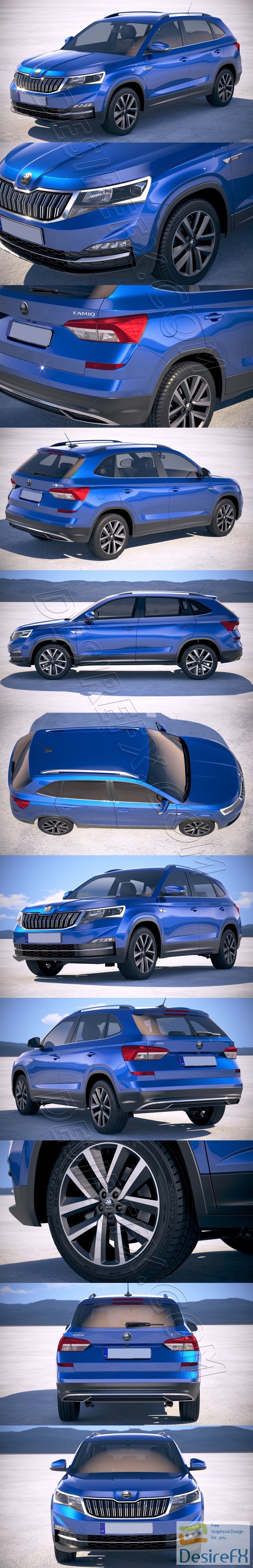 Skoda Kamiq CN 2019 3D Model