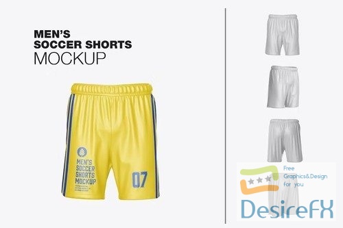 Soccer Men’s Sports Shorts Mockup