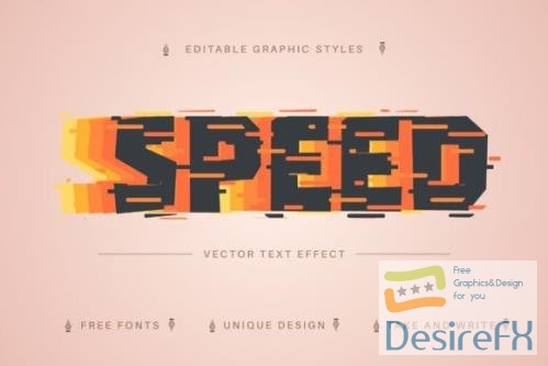 Speed - Editable Text Effect - 14496454