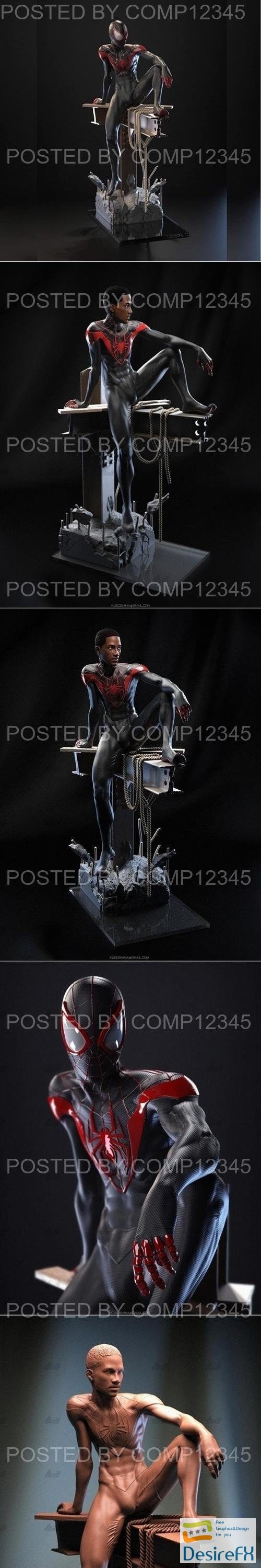 Spiderman - Miles Morales version 2 3D Print