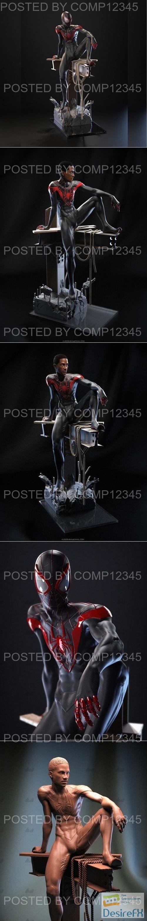Spiderman - Miles Morales version 2 3D Print