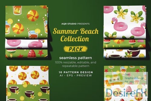 Summer Beach Collection - Seamless Pattern