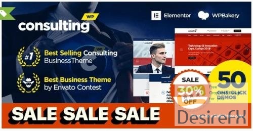 ThemeForest - Consulting v6.4.8 - Business, Finance WordPress Theme 14740561NULLED