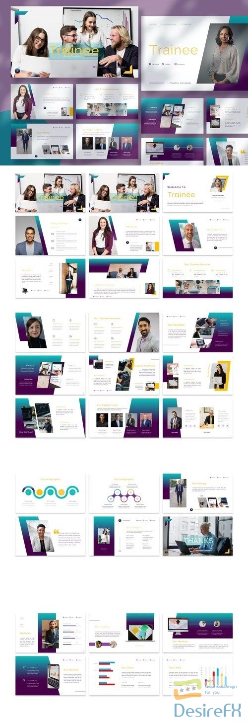Traineee - Business PowerPoint Template