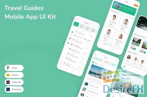 Travel Guides Mobile App UI Kit