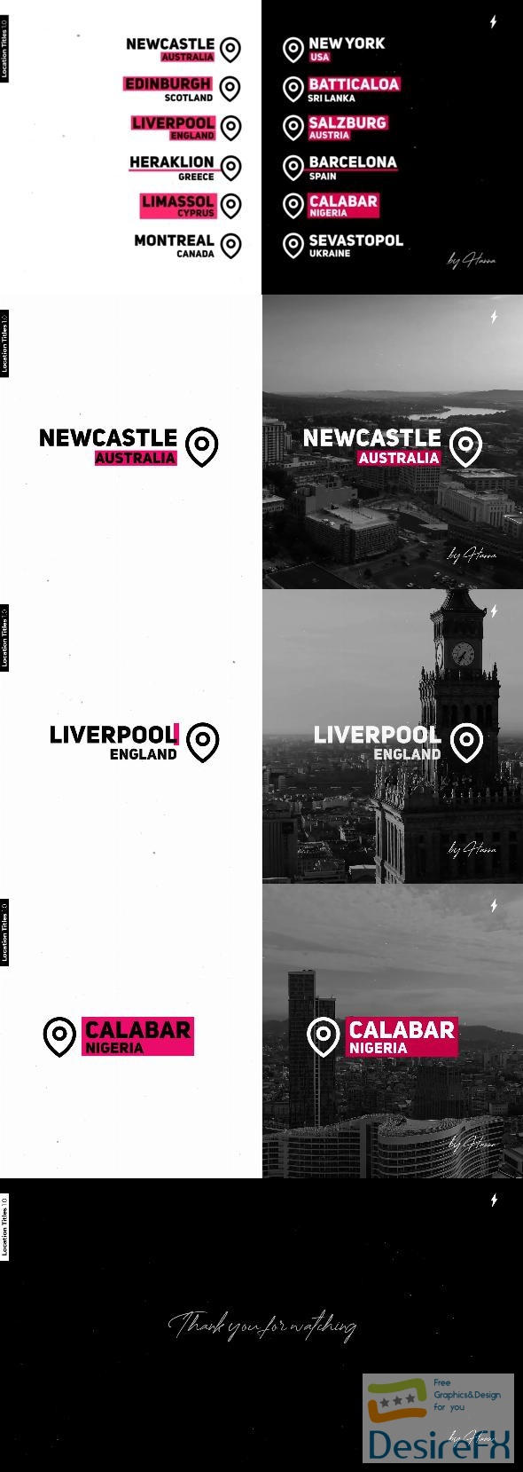 VideoHive Location Titles 1.0 - AE 44740611