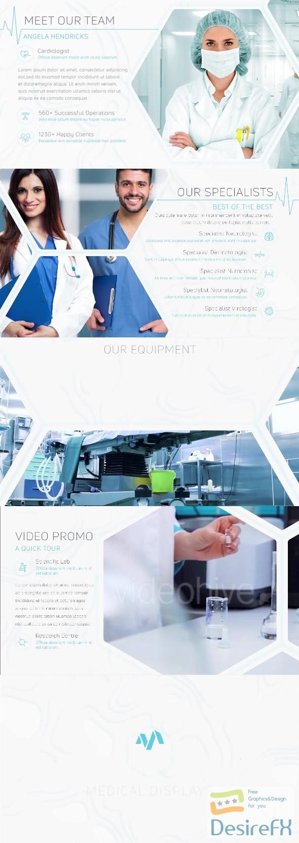 VideoHive Medical Minimal Displays III 44639848