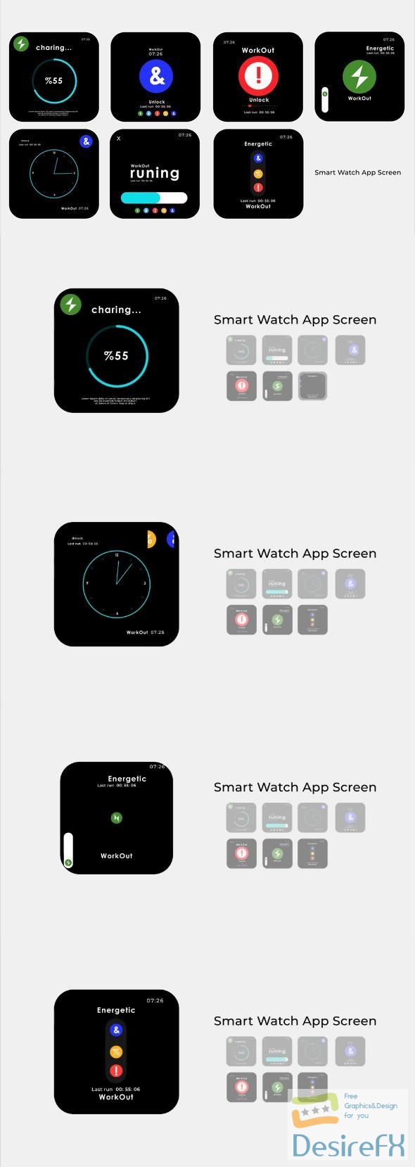 VideoHive Smart Watch App Screen 44722372