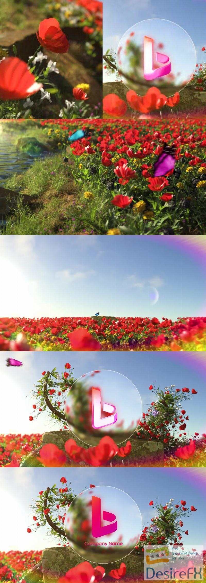 Videohive Flower Spring Logo Reveal 45076139