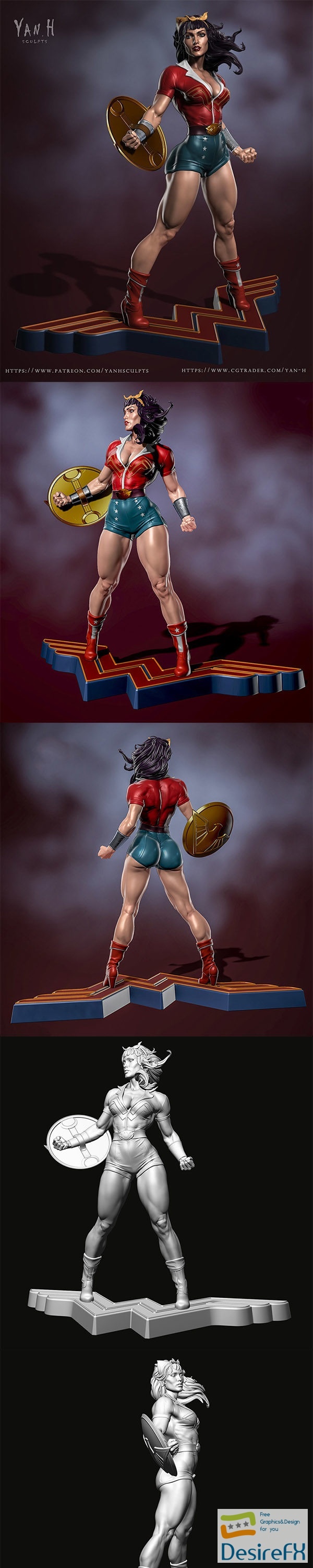 Wonder Woman – 3D Print Model