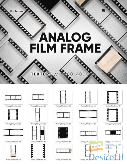 20 Analog Film Frames HQ - 16540906