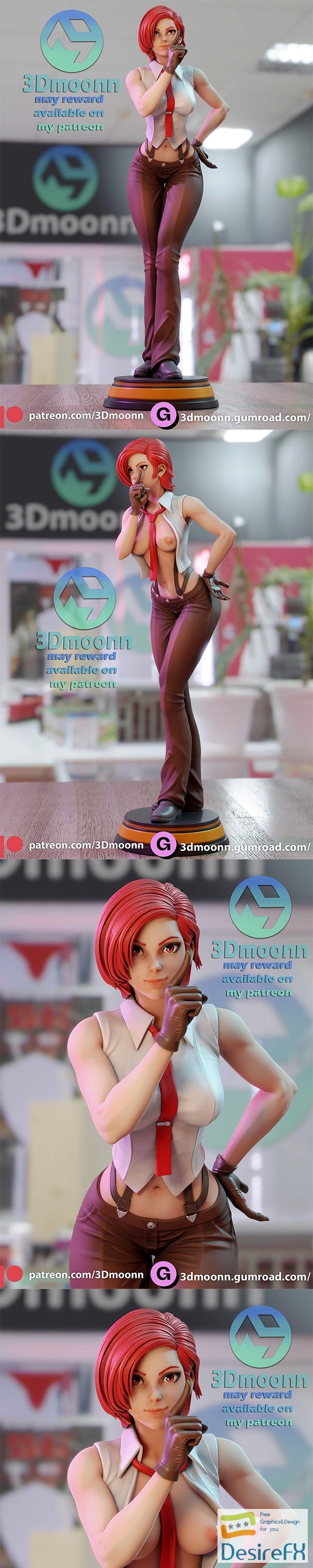 3Dmoonn - Vanessa - the king of fighters - 3D Print