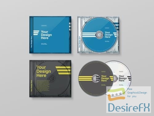 Adobestock - CDs and Cases Mockup 245222785