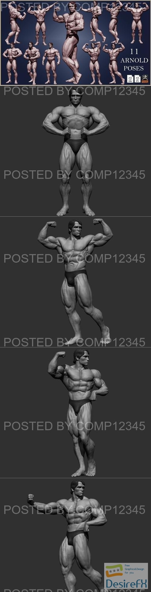 Arnold Schwarzeneg 3D Print