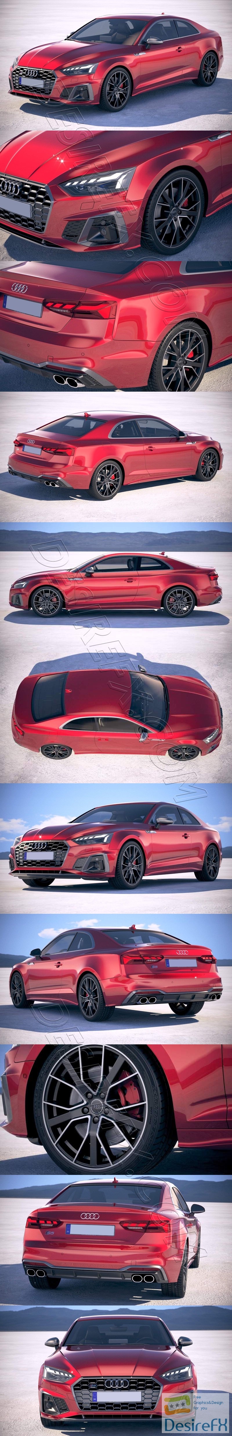 Audi S5 Coupe 2020 3D Model