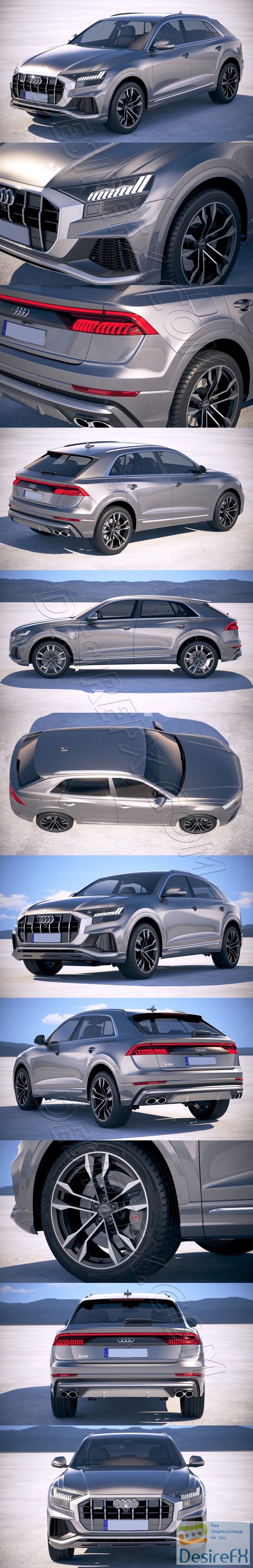 Audi SQ8 2019 3D Model