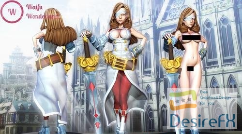 Beatrix (Final Fantasy) - Waifu Wonderland) 3D Print