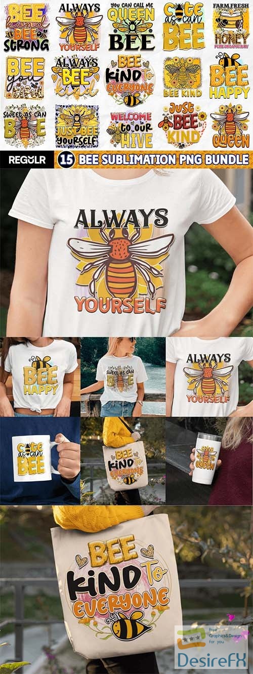 Bee quotes  bundle  design elements