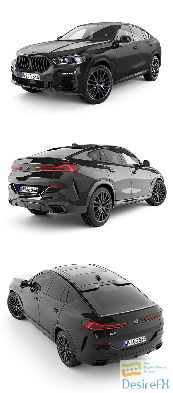 BMW X6 2021 3D Model