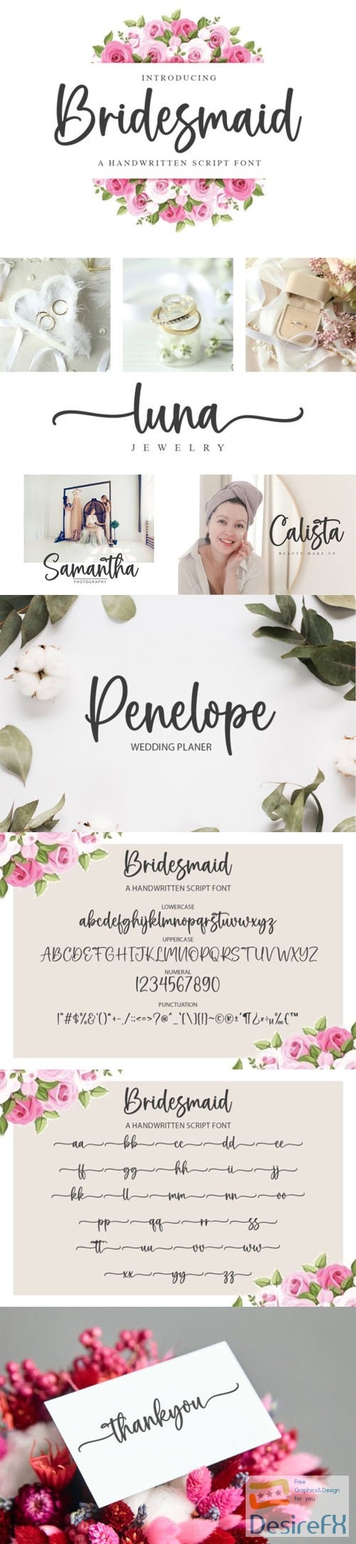 Bridesmaid Script Font