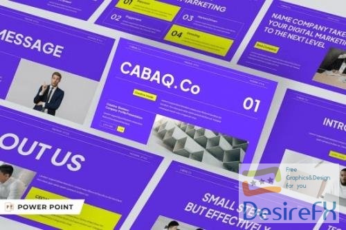 Cabaq Company Profile Powerpoint Templates